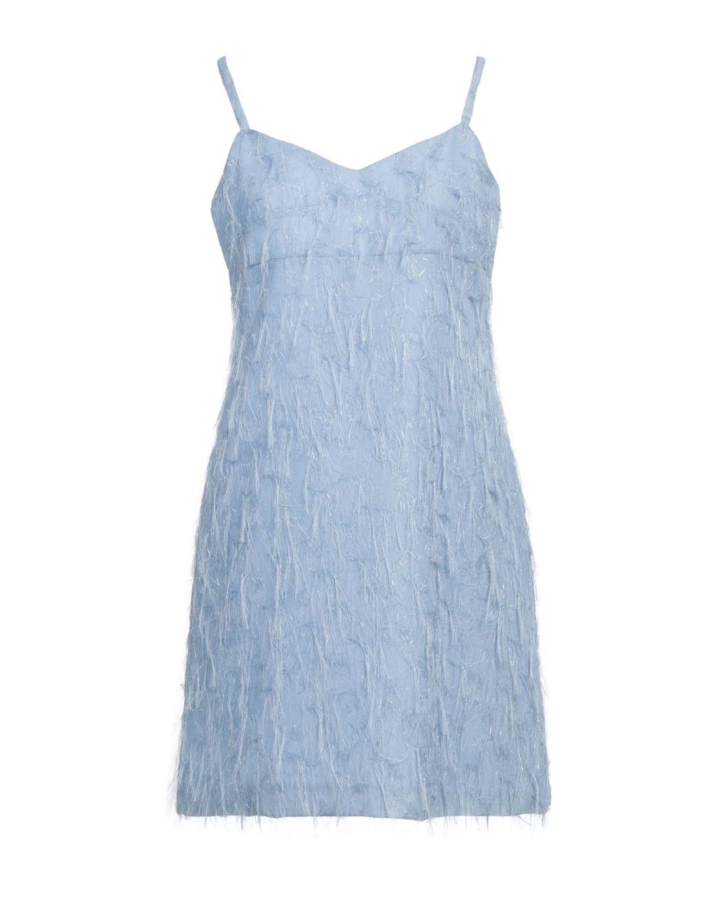 Siste's Blue Mini Dress Polyester