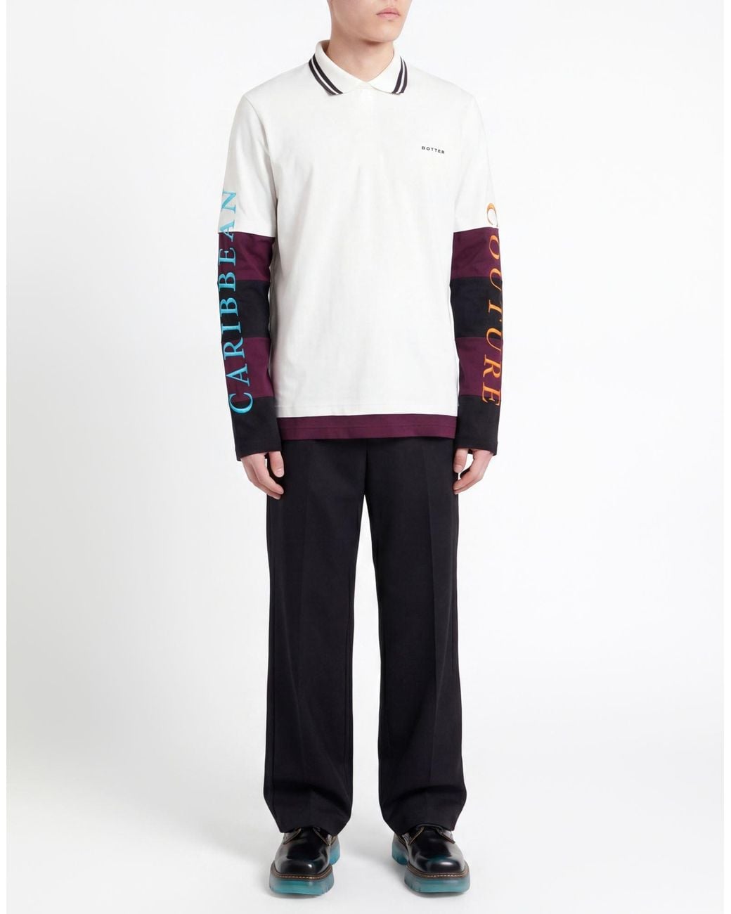 BOTTER White Polo Shirt Organic Cotton for men