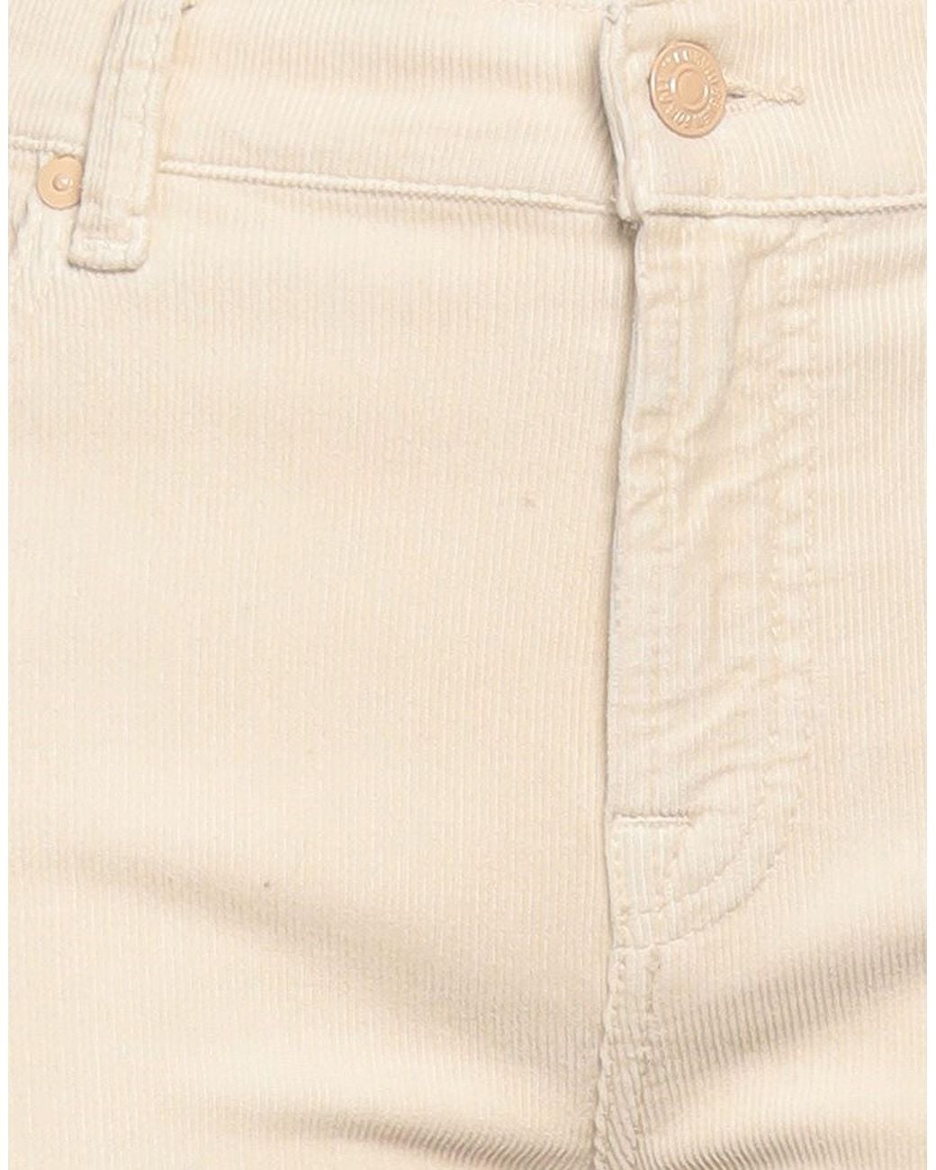 7 For All Mankind Natural Pants Cotton, Modal, Polyester, Elastane