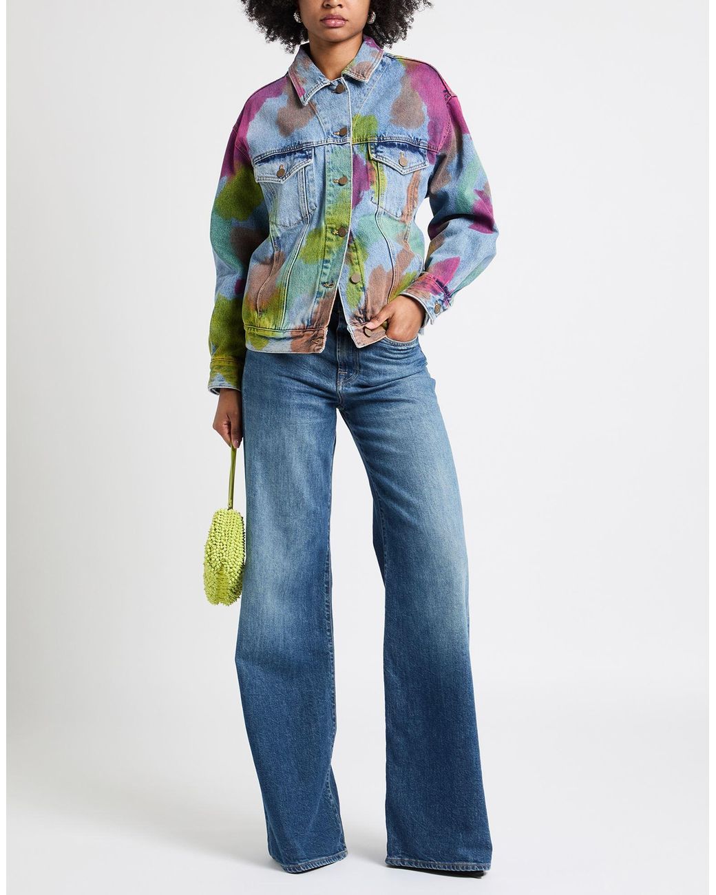 Palm Angels Blue Denim Outerwear