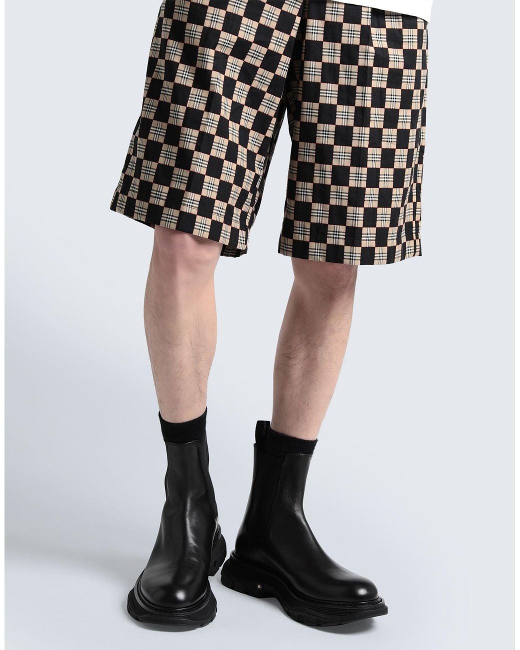 Alexander McQueen Black Ankle Boots Soft Leather for men