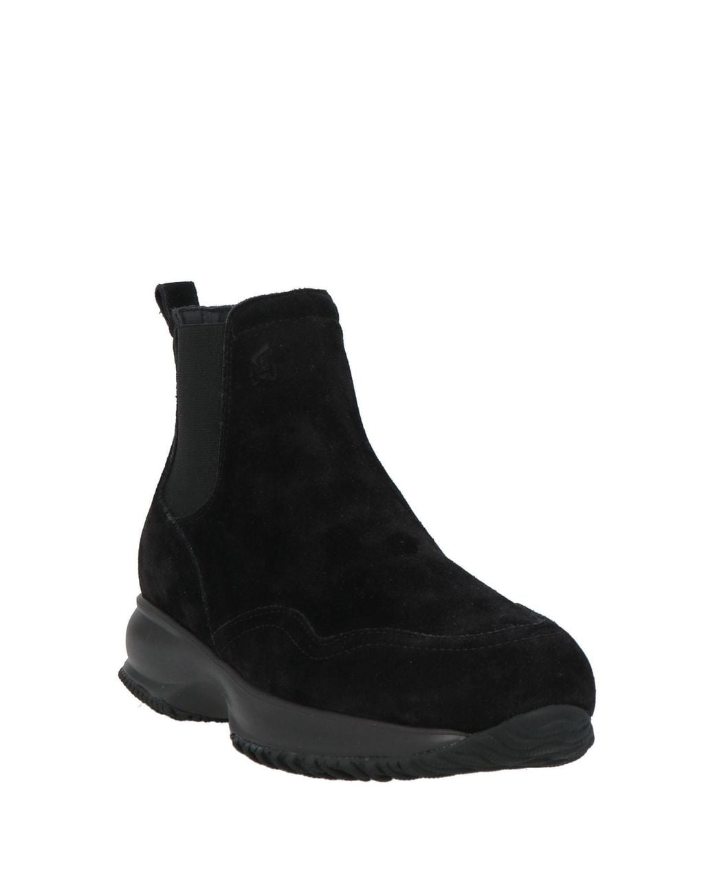 Hogan Black Ankle Boots Leather