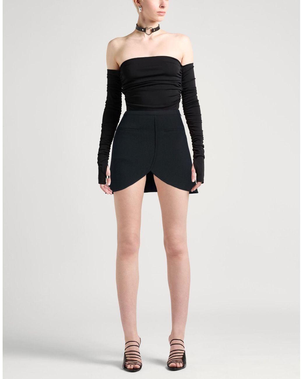 Courreges Black Mini Skirts