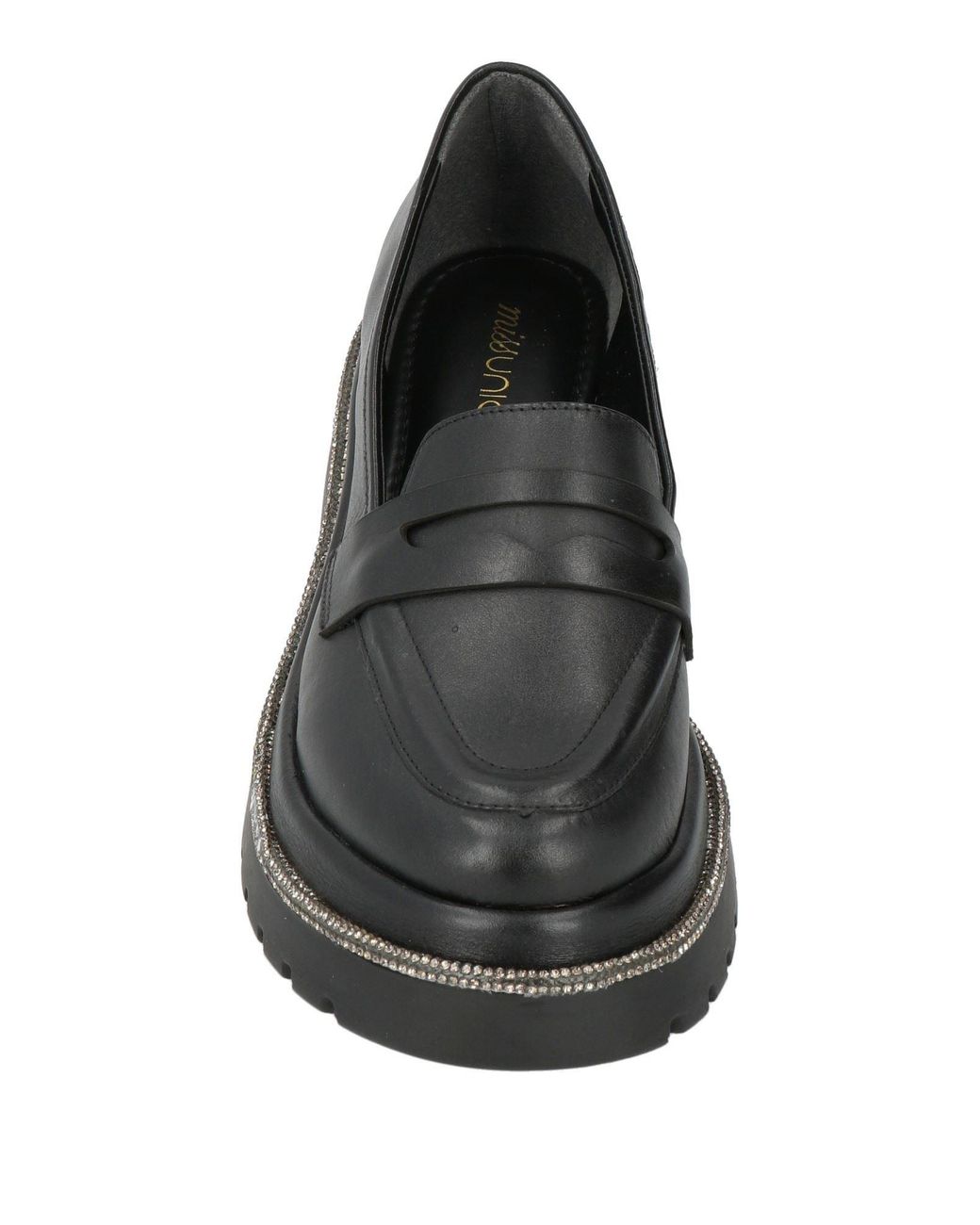 Miss Unique Black Loafers Leather