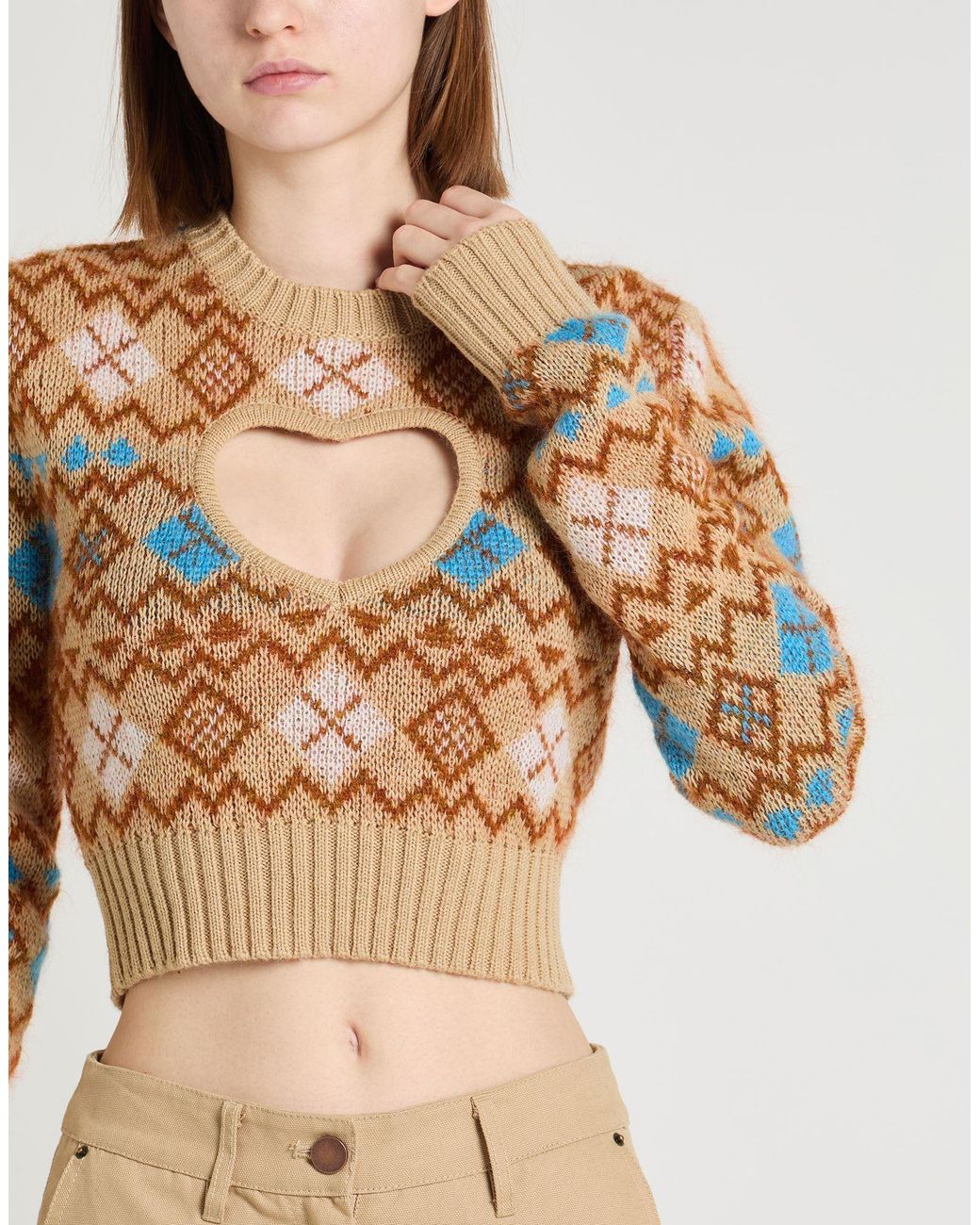 DSquared² White Sweater Wool, Polyamide, Mohair Wool