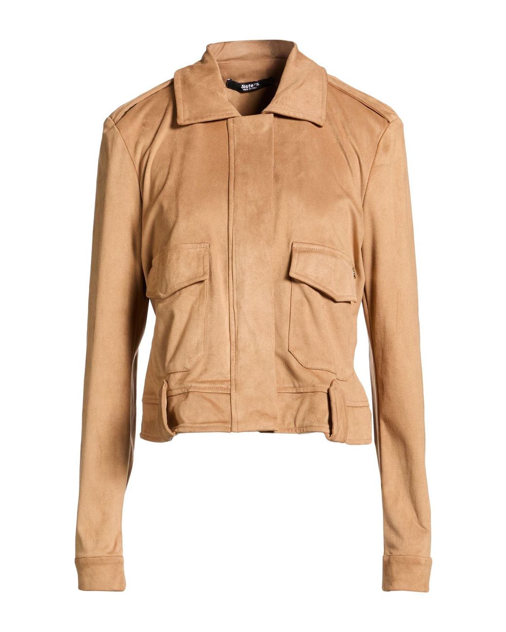Siste's Natural Camel Jacket Polyester, Elastane