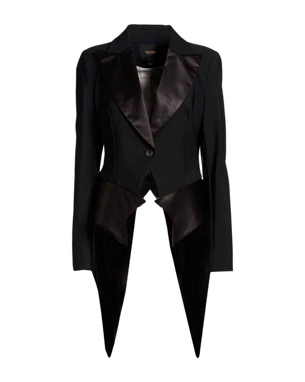 Babylon Black Blazer Polyamide, Elastane