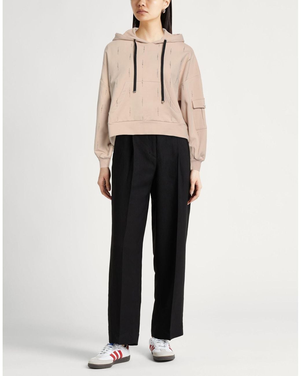 Liu Jo Natural Sweatshirt Cotton, Elastane
