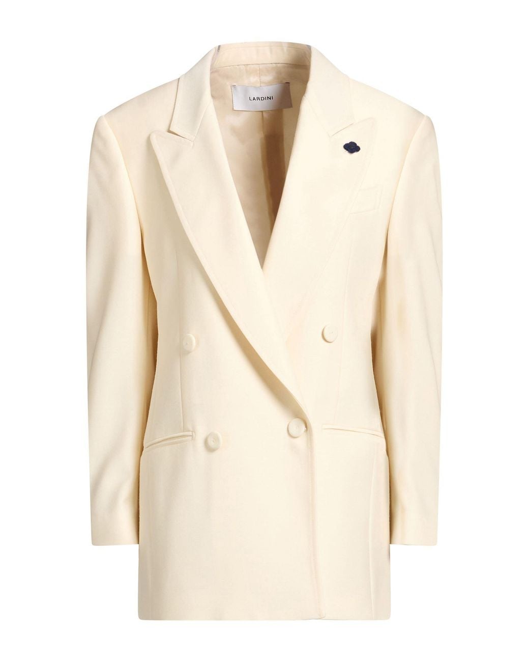 Lardini Natural Ivory Blazer Wool