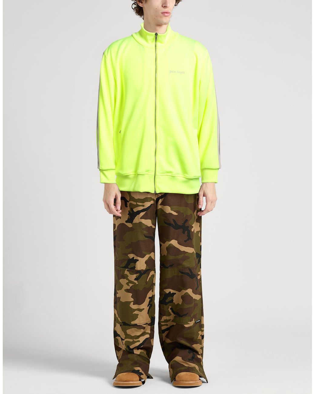 Palm Angels Yellow Sweatshirt for men