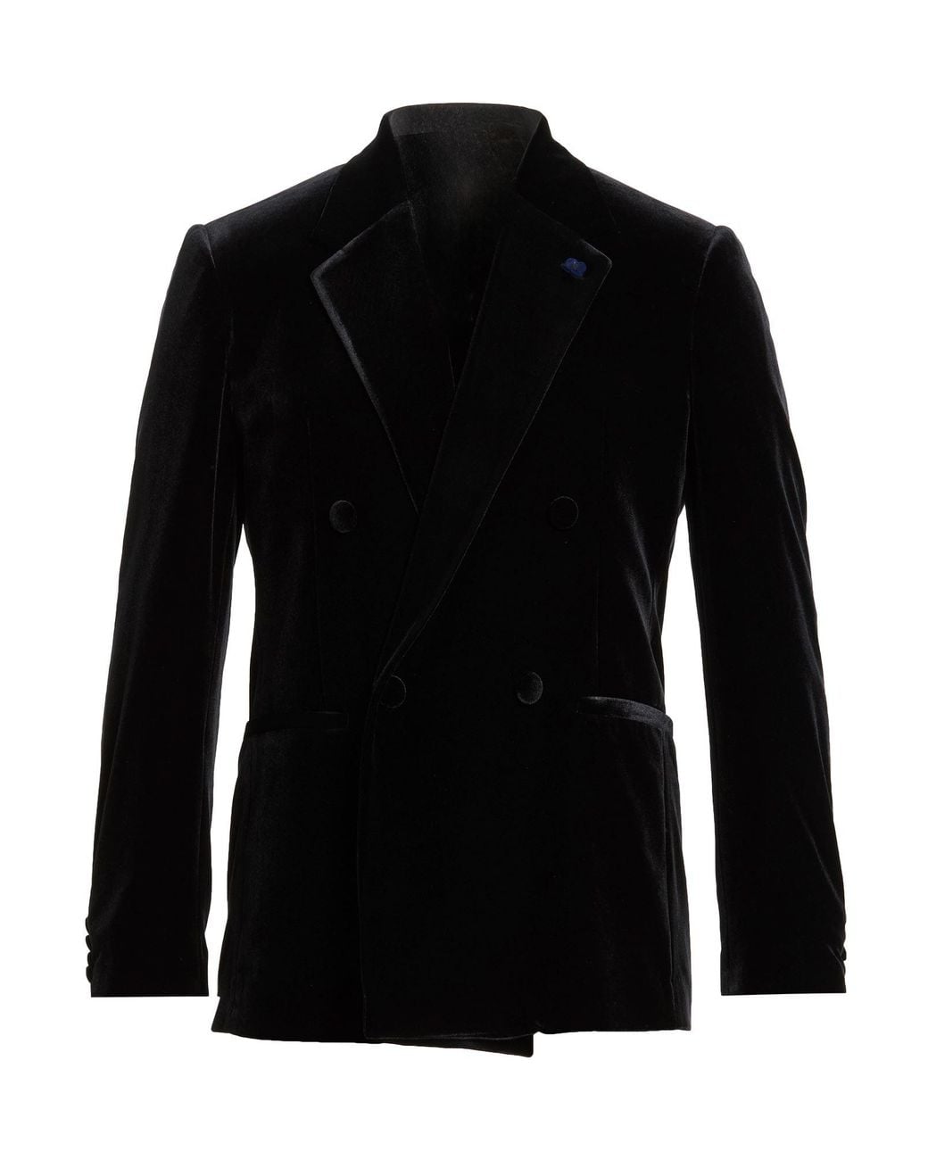 Lardini Black Blazer Polyester, Elastane for men