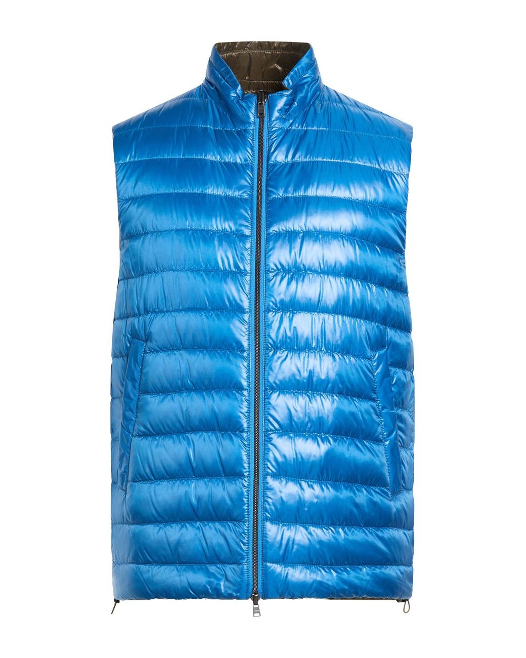 Herno Blue Vest Polyamide for men