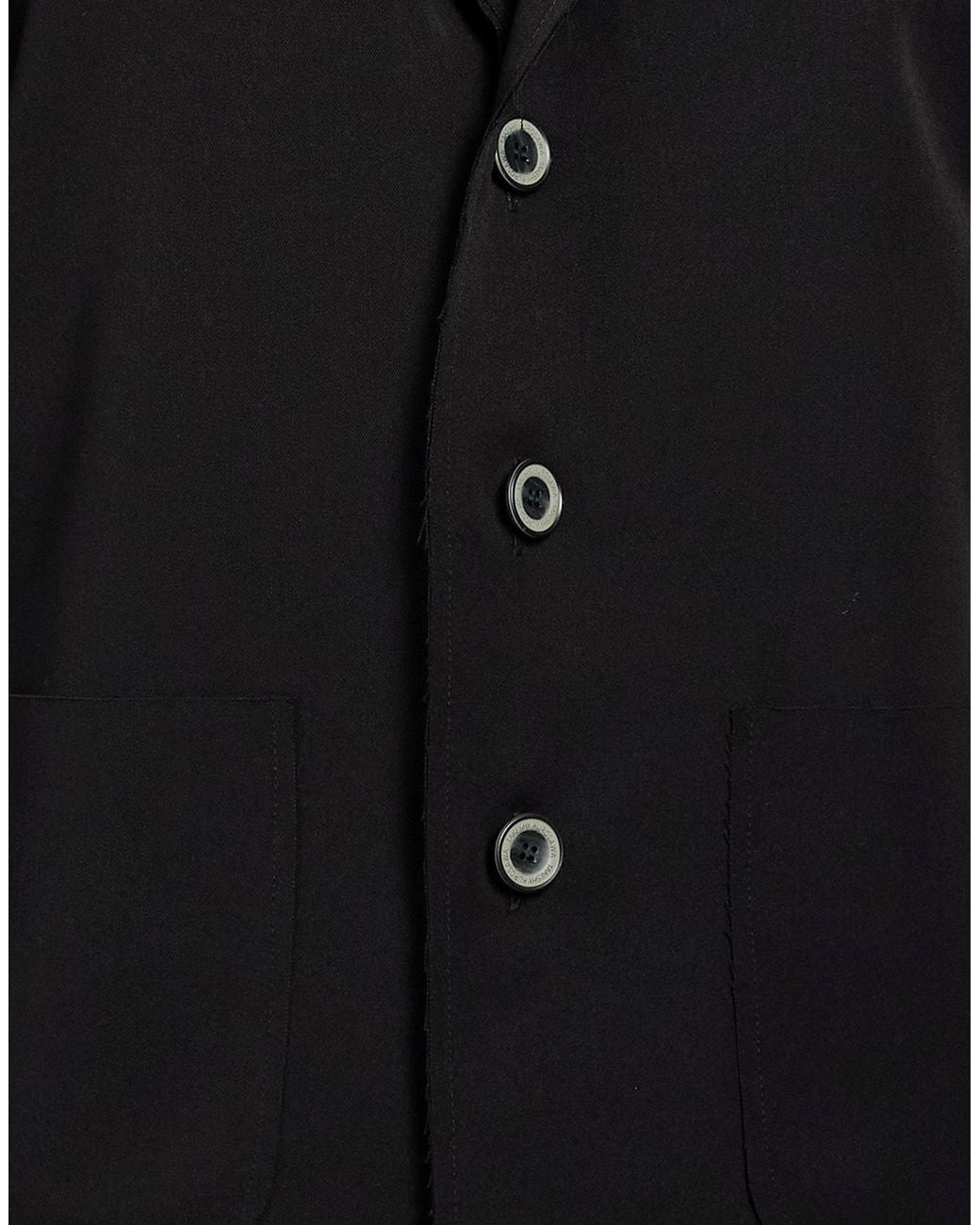 Takeshy Kurosawa Black Blazer Polyester, Viscose, Elastane for men
