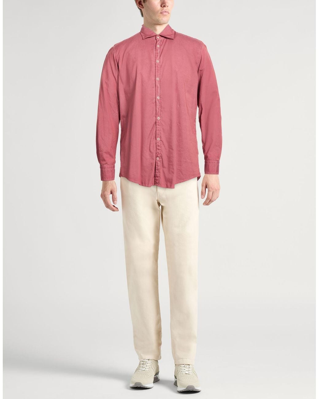 Camisa Massimo Alba de hombre de color Pink