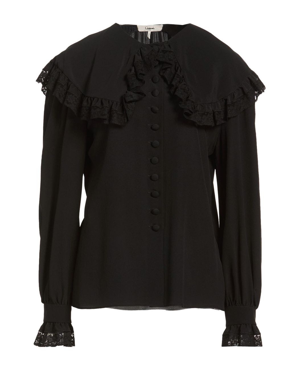 Chloé Black Shirt Silk, Cotton, Polyamide