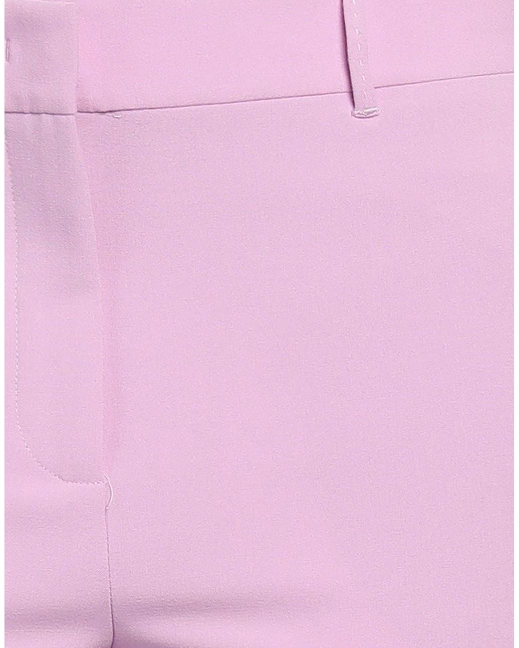 Marella Pink Pants Polyester, Viscose, Elastane