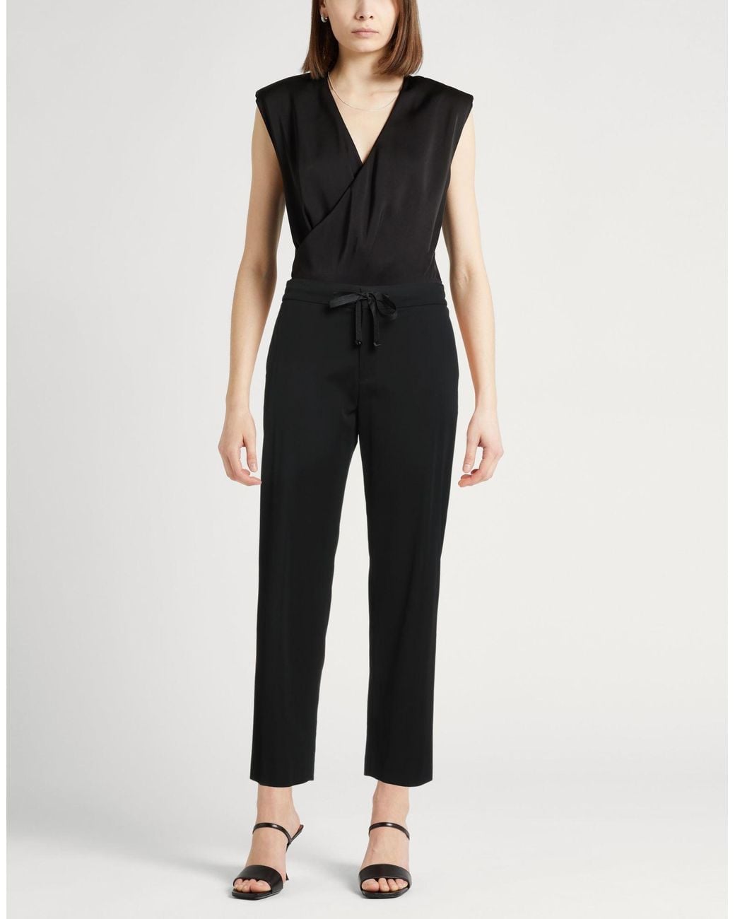 PT Torino Black Pants Polyester, Wool, Elastane