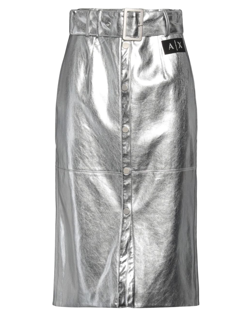 ARMANI EXCHANGE Gray Midi Skirt