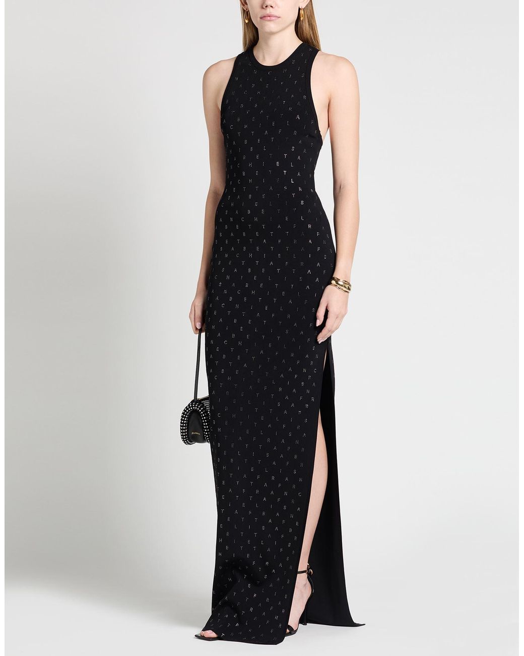 Elisabetta Franchi Black Maxi Dress