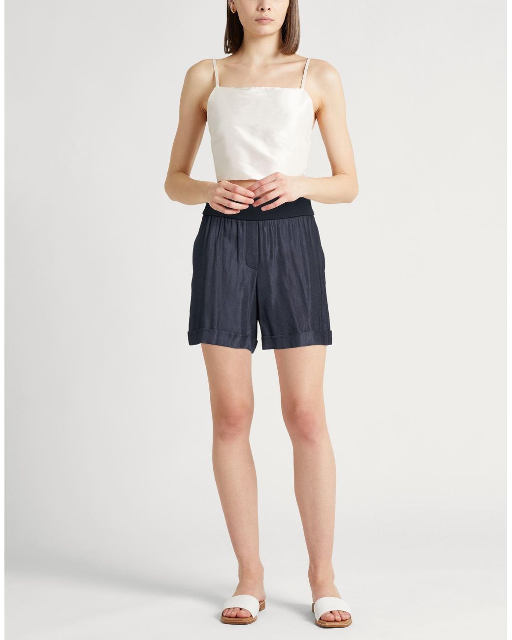 Peserico Blue Shorts & Bermuda Shorts