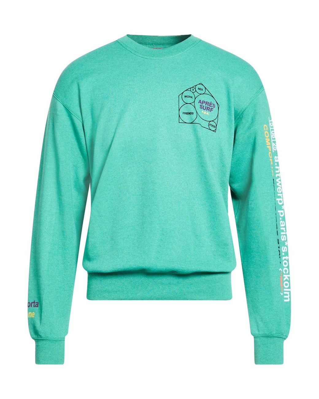 APRÈS SURF Green Sweatshirts for men