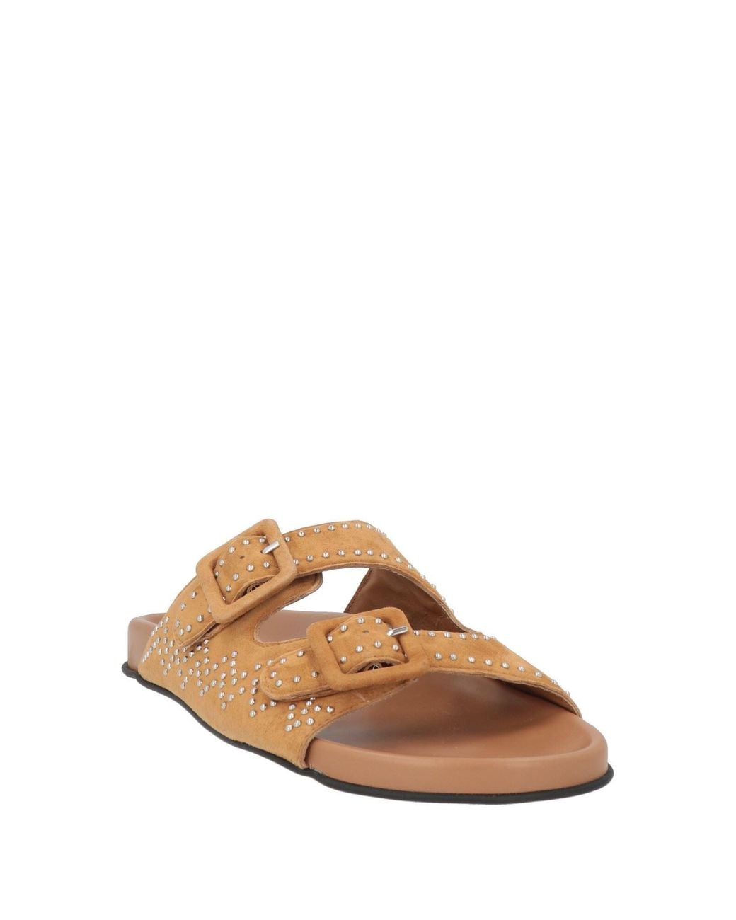 DI GAÏA Brown Camel Sandals Leather