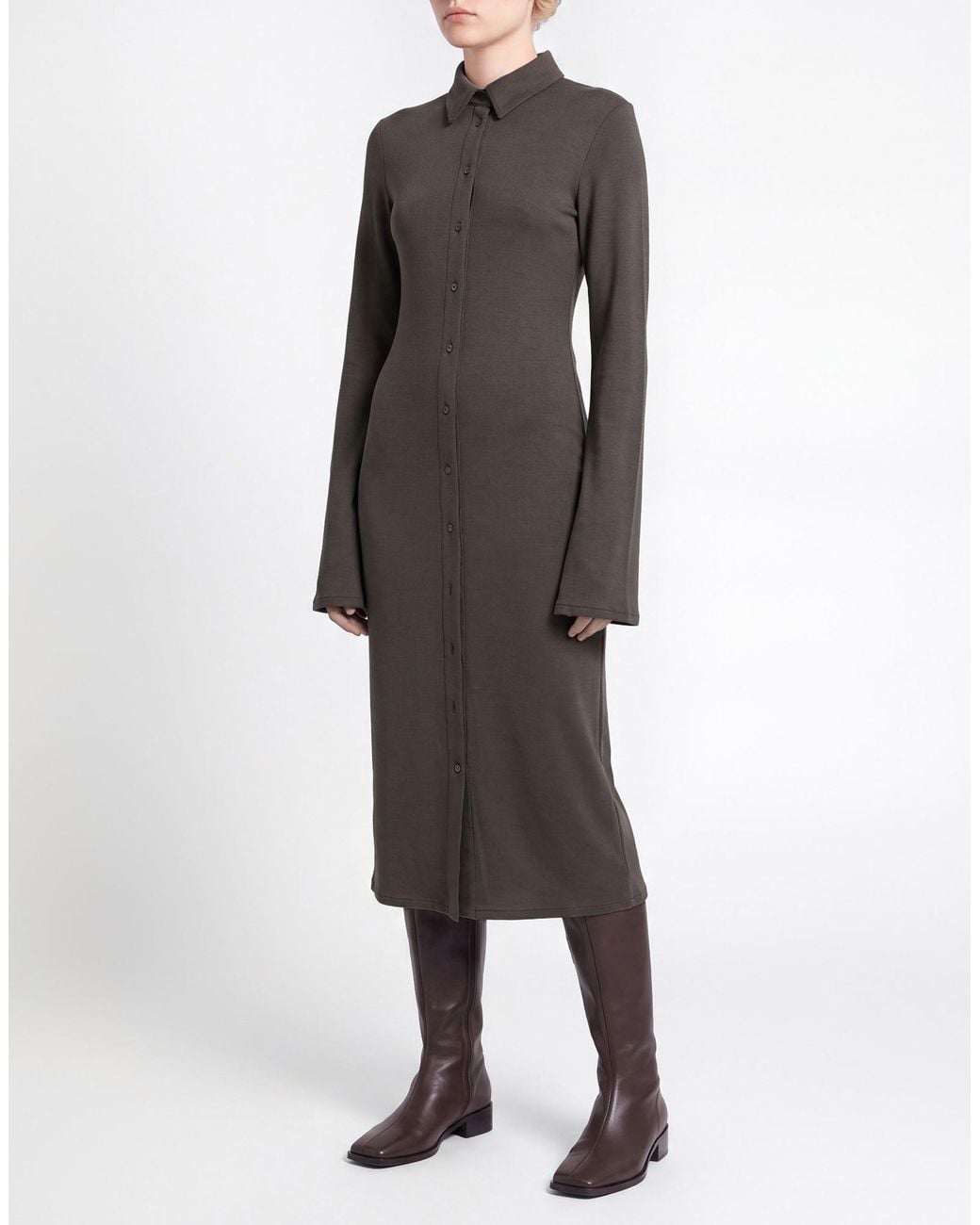 Rier Gray Midi Dress