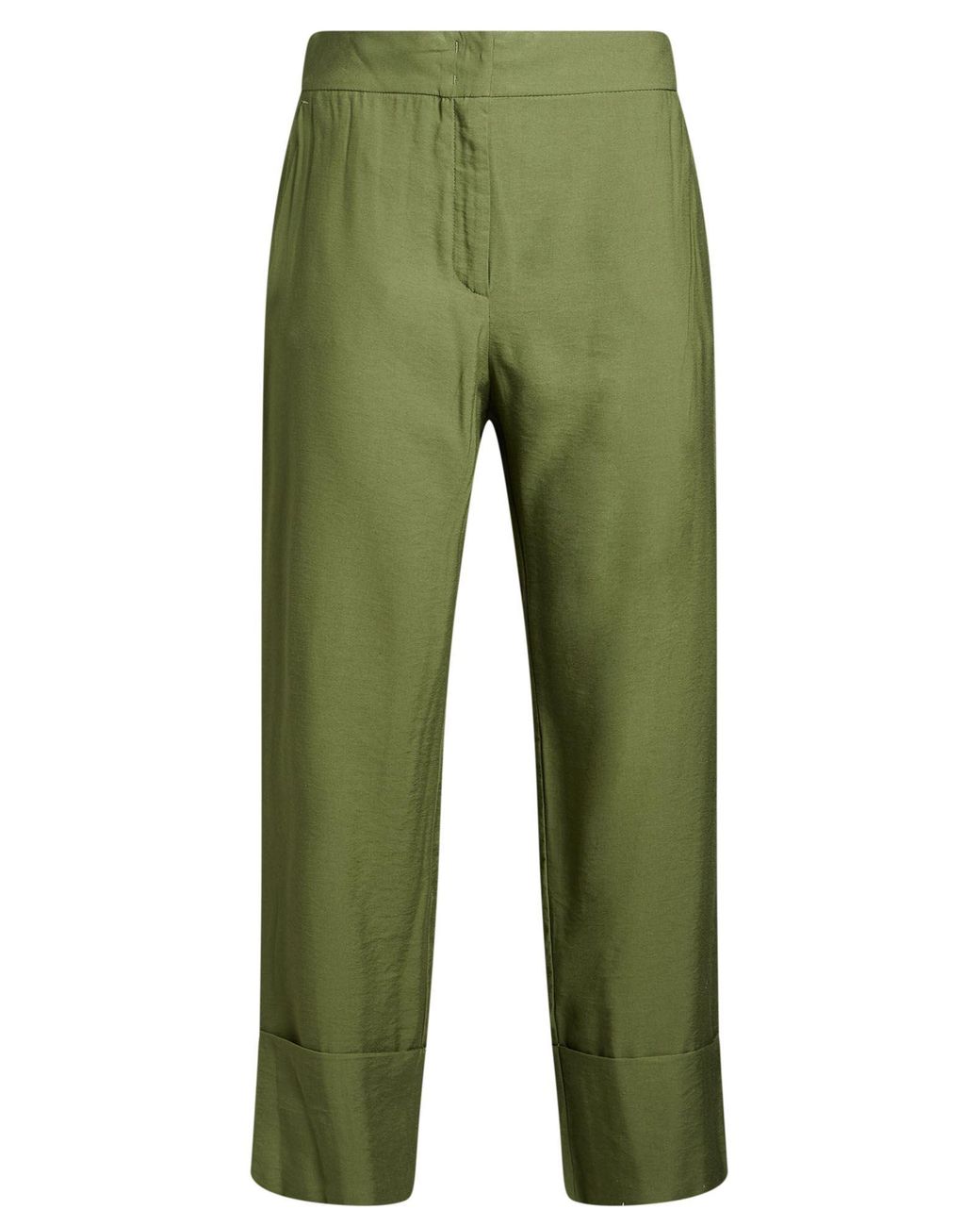Pennyblack Green Military Pants Viscose, Polyamide