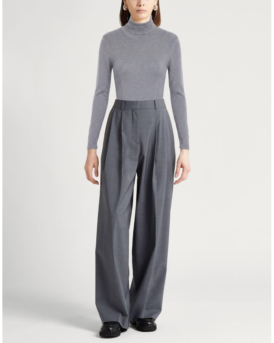 Herno Gray Turtleneck Virgin Wool