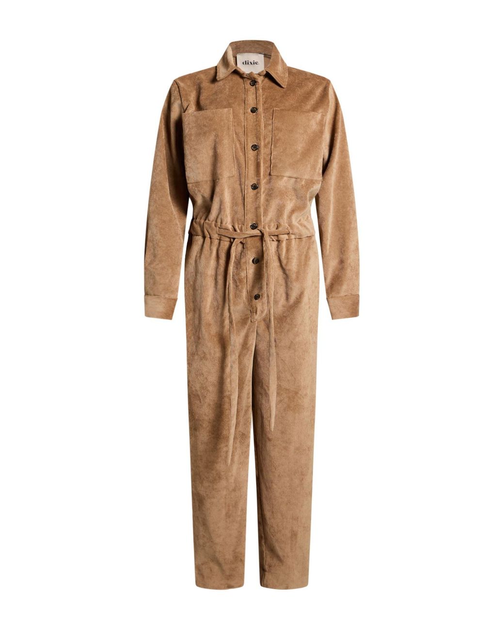 Dixie Natural Camel Jumpsuit Polyester, Polyamide, Elastane