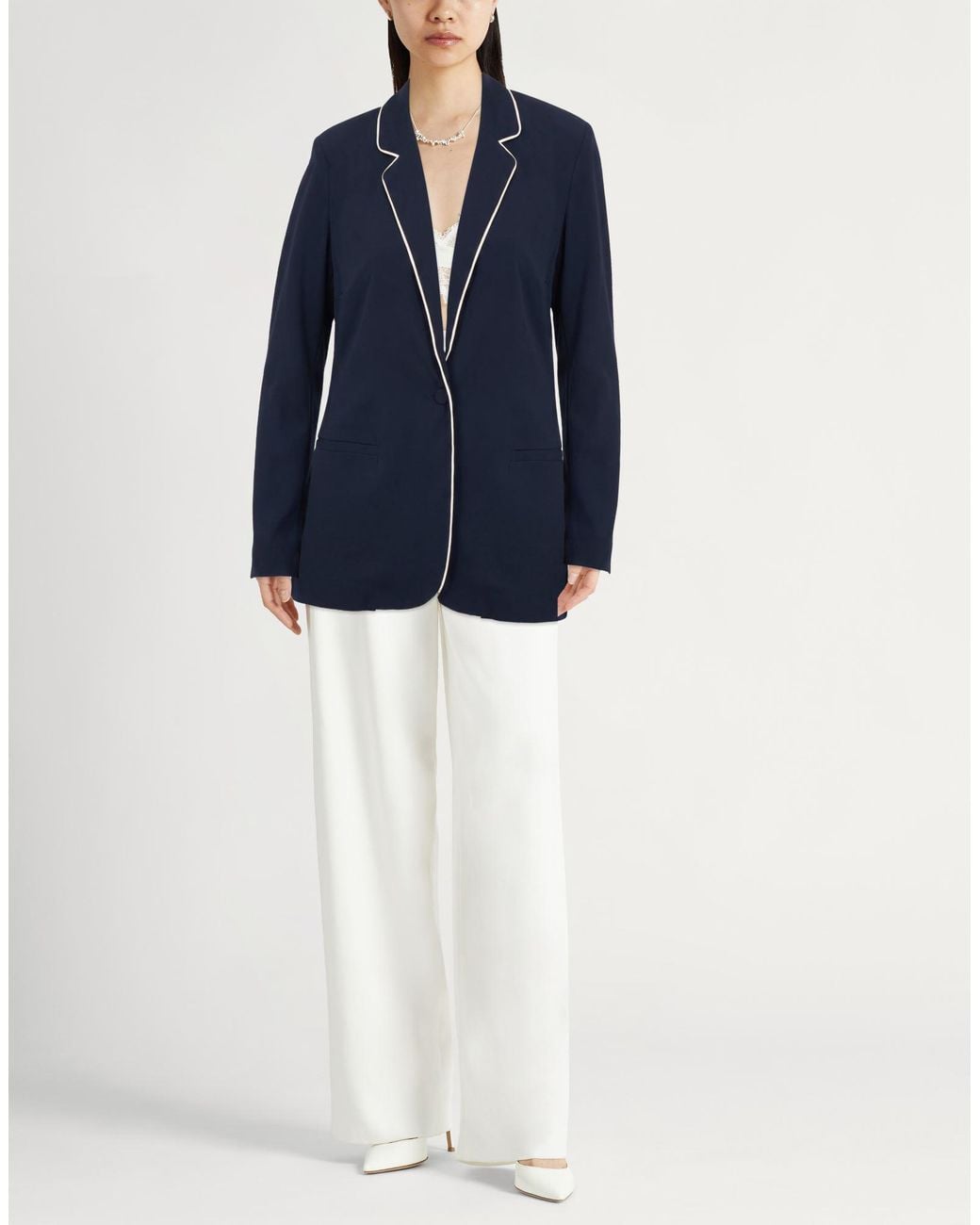 Jucca Blue Midnight Blazer Viscose, Elastane