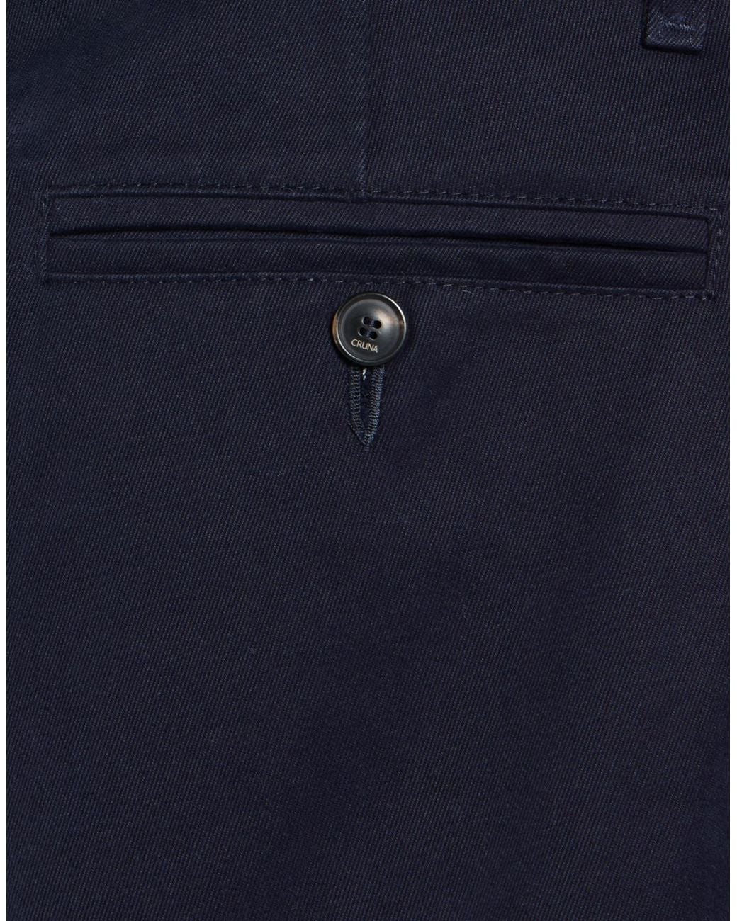 Cruna Blue Midnight Pants Cotton for men