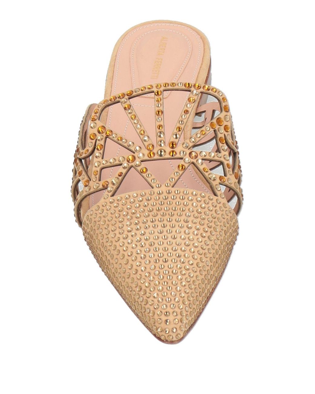 Alberta Ferretti Natural Mules & Clogs Leather