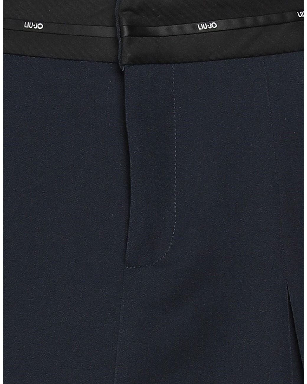 Liu Jo Blue Mini Skirt Polyester, Viscose, Elastane