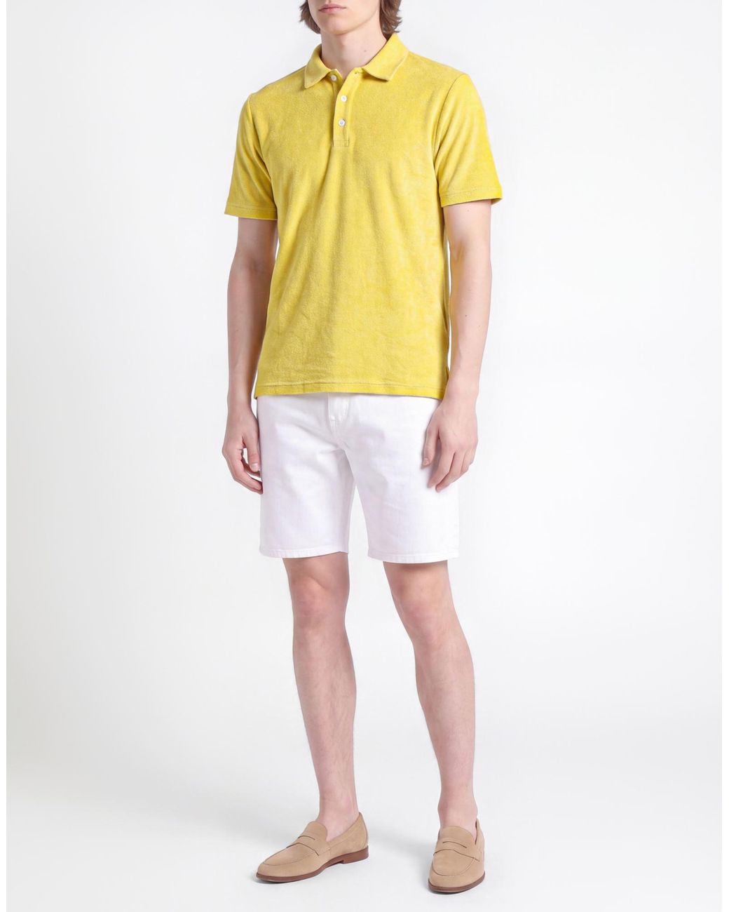 Zanone Yellow Polo Shirt for men