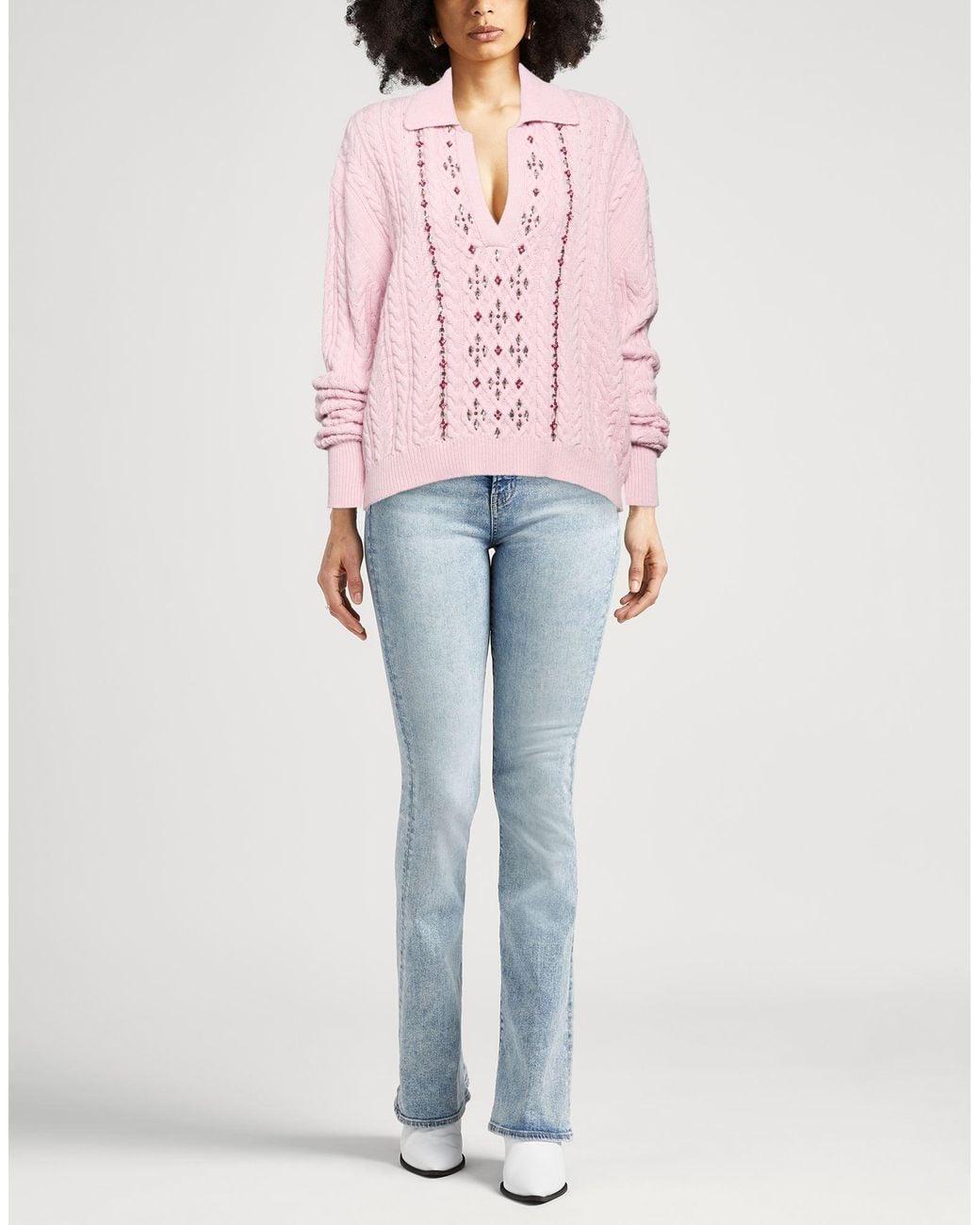 Pullover DES_PHEMMES de color Pink