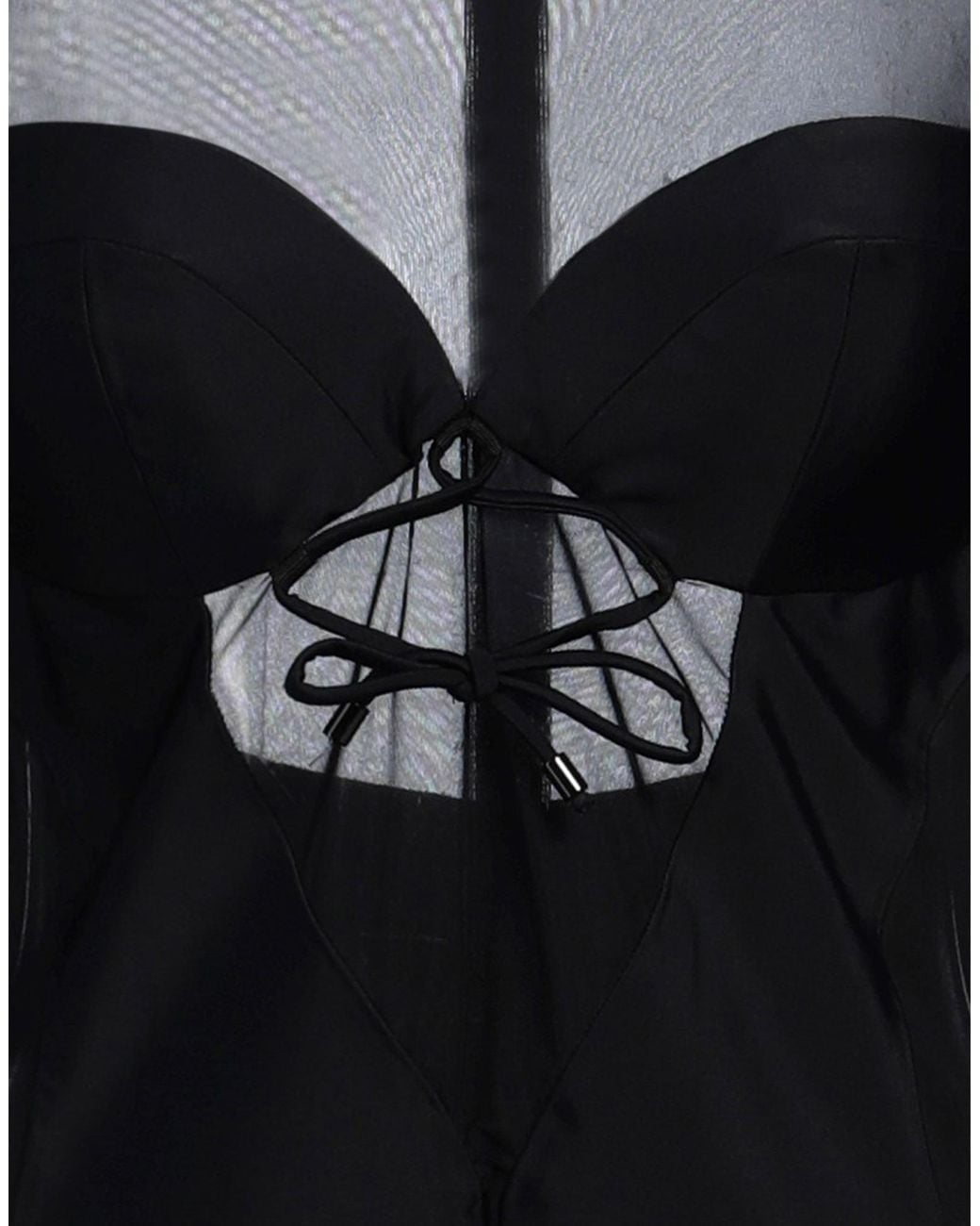 Pinko Black Mini Dress Polyamide, Elastane