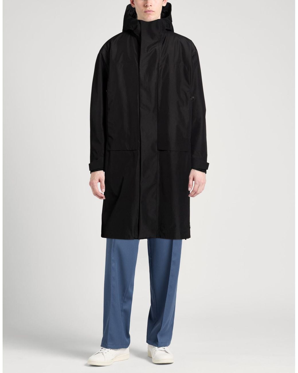 Herno Black Midnight Coat Polyester for men