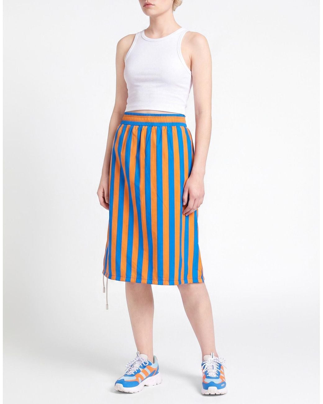 Sunnei Blue Midi Skirt Cotton