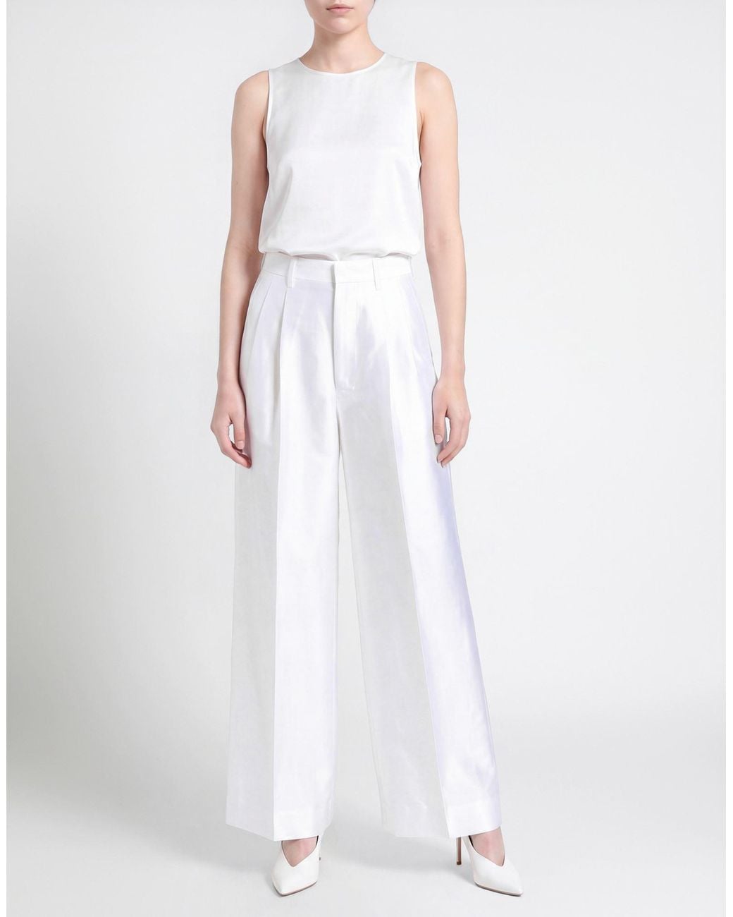 Junya Watanabe White Pants Polyester
