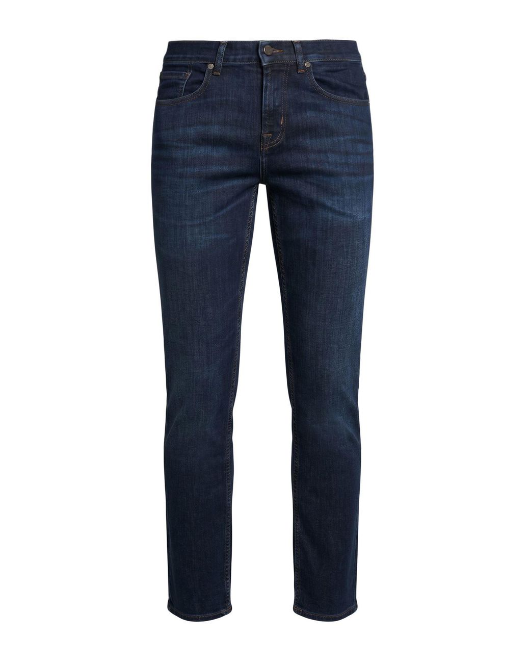 7 For All Mankind Blue Jeans Cotton, Polyester, Elastane for men