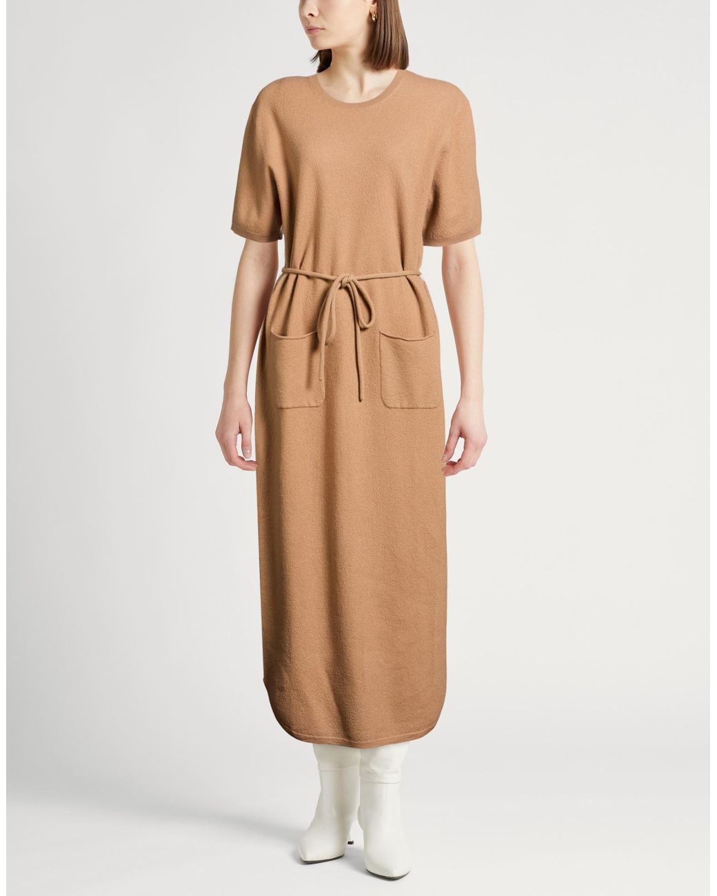 Semicouture Natural Maxi Dress