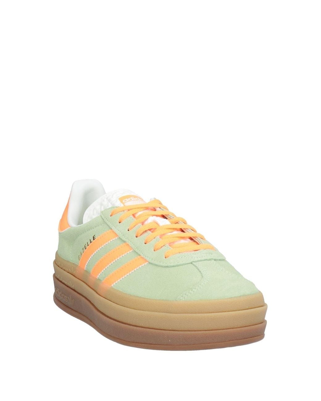 Adidas Originals Green Sneakers Leather, Synthetic Fibers