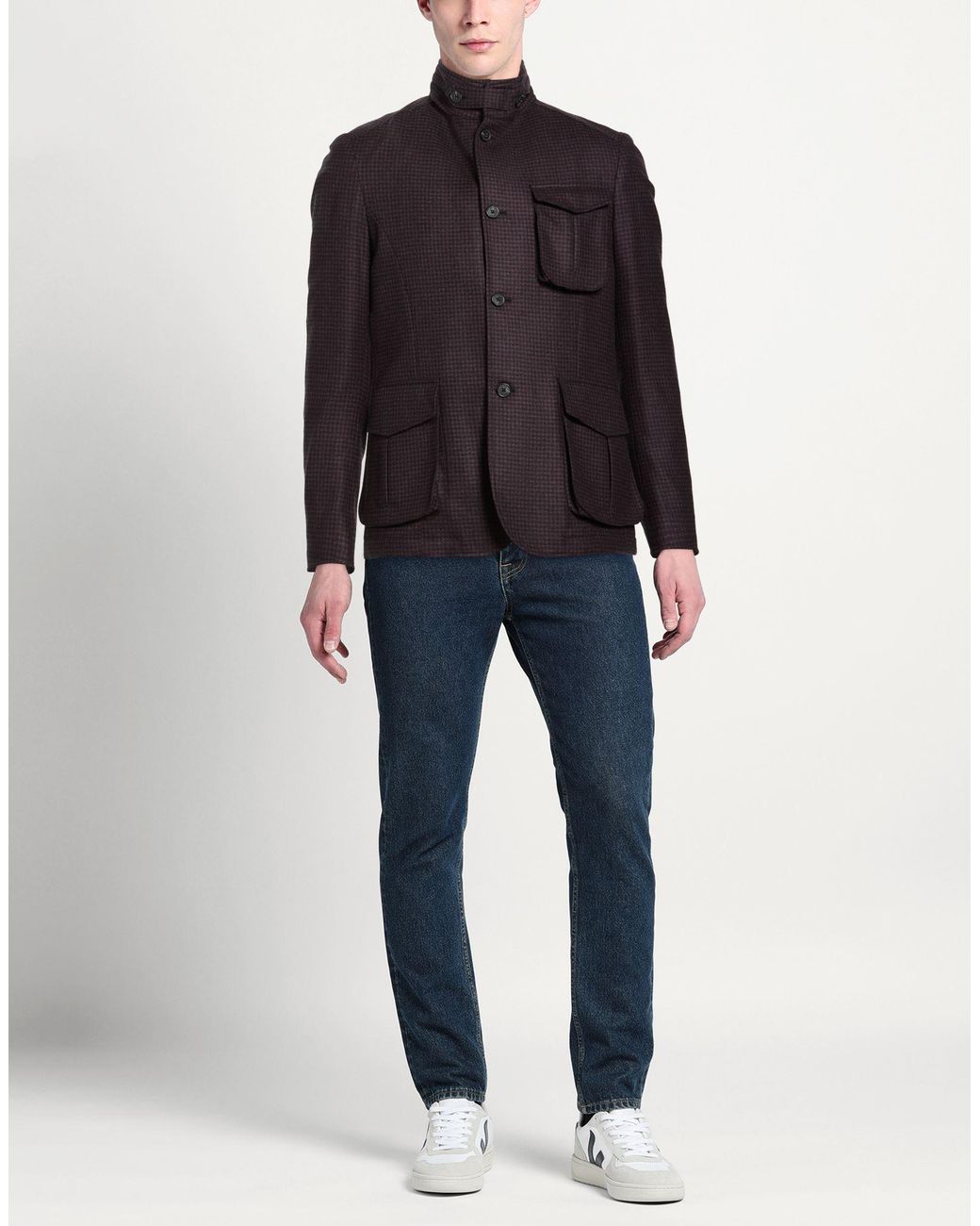 Roda Blue Jacket Wool for men