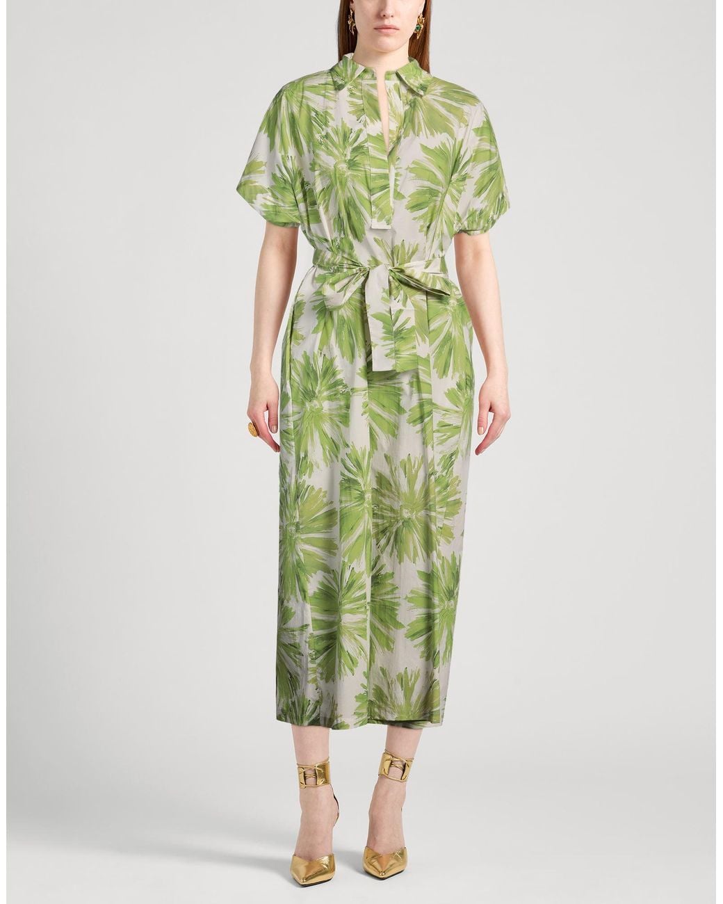 Liviana Conti Green Midi Dress