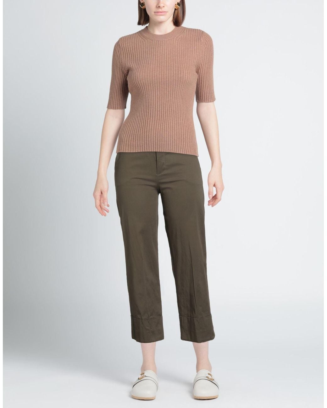 Rebel Queen Gray Military Pants Cotton, Elastane