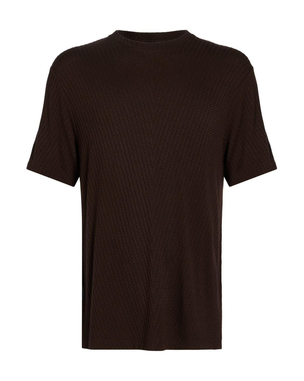 Giorgio Armani Black T-Shirt Viscose, Cashmere, Elastane for men