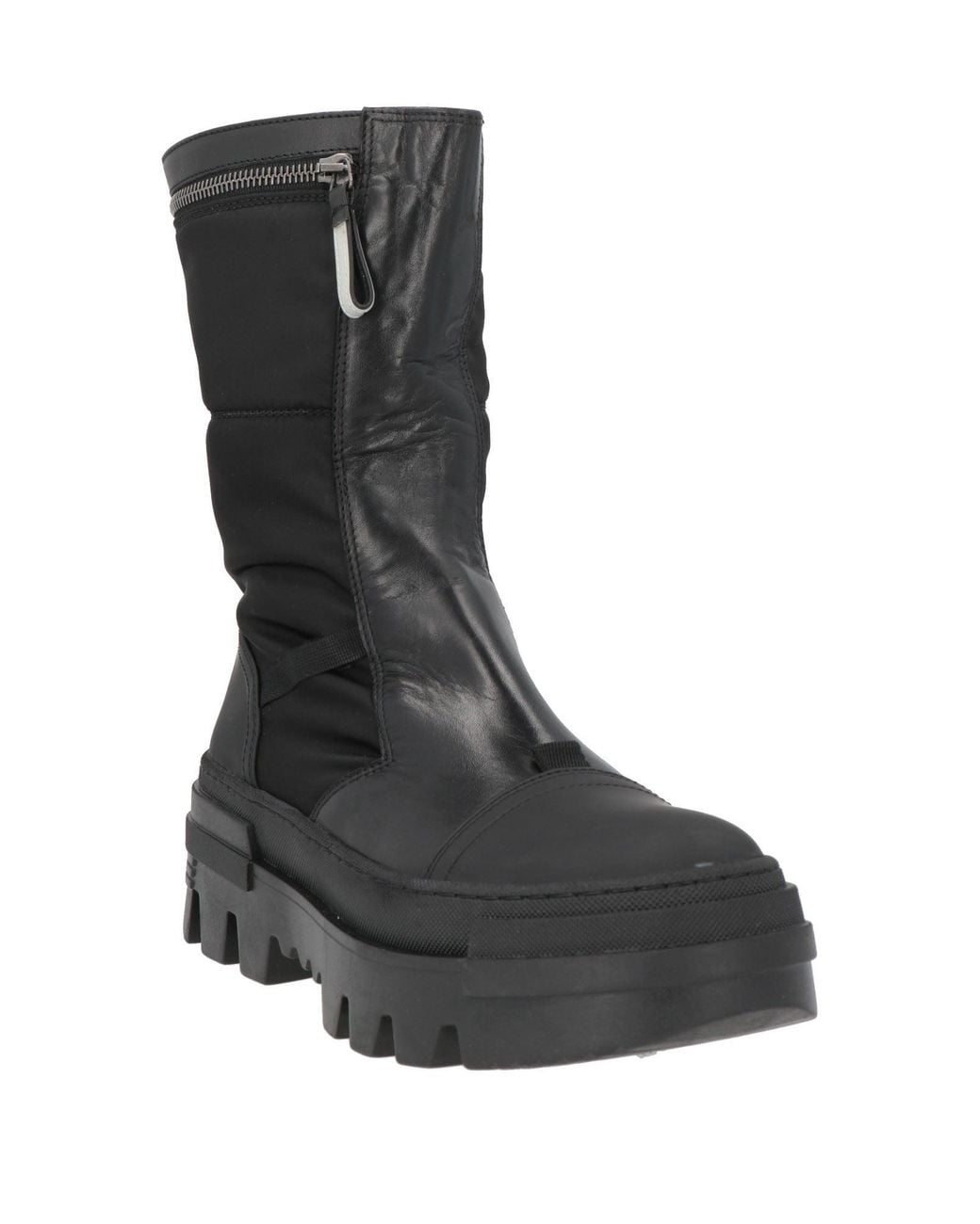 Premiata Black Ankle Boots Textile Fibers, Synthetic Material, Leather