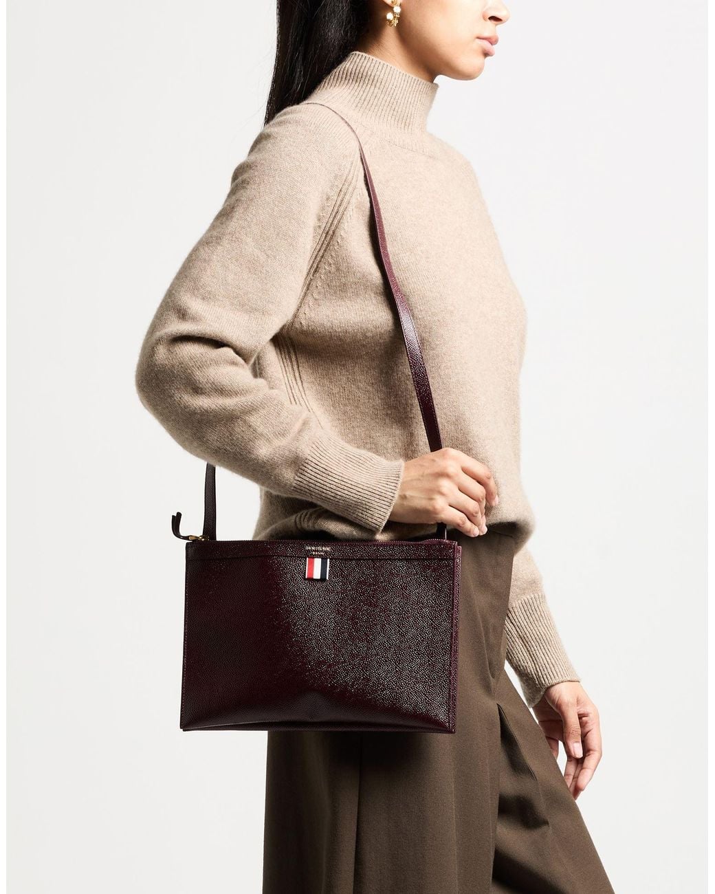 Thom Browne Purple Cross-Body Bags