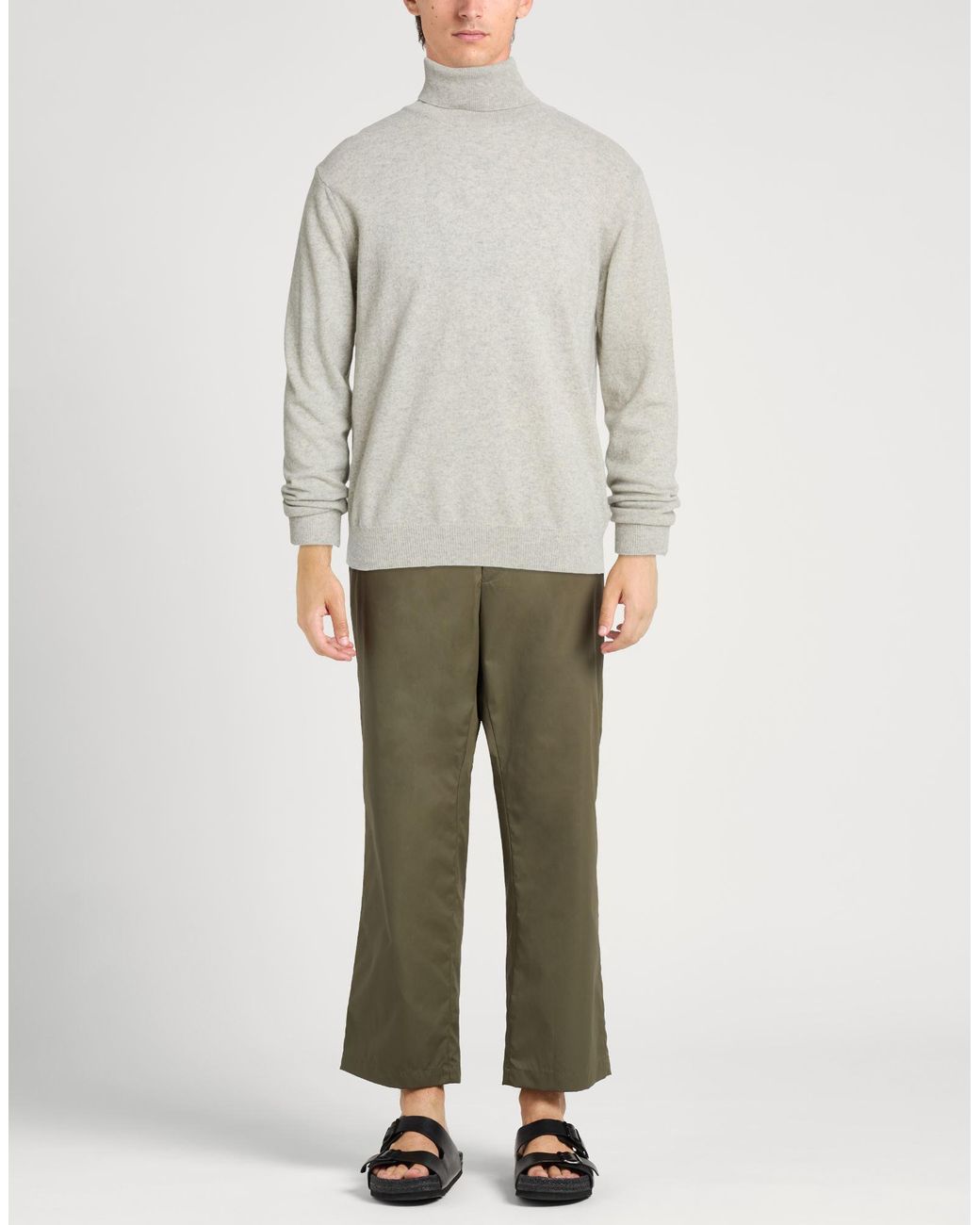 Bellwood Gray Light Turtleneck Wool for men